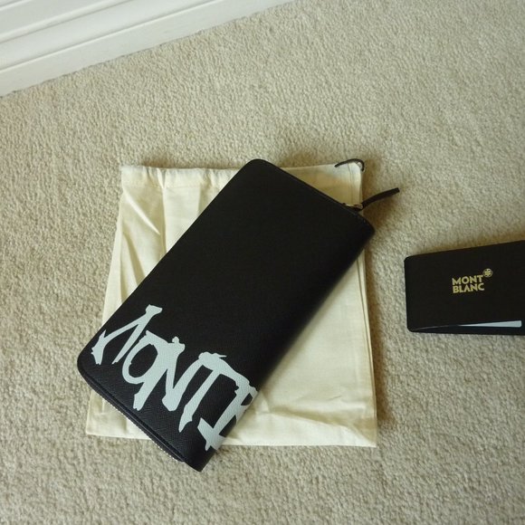 MONT BLANC Sartorial Saffiano Leather Logo Wallet - Picture 10 of 14
